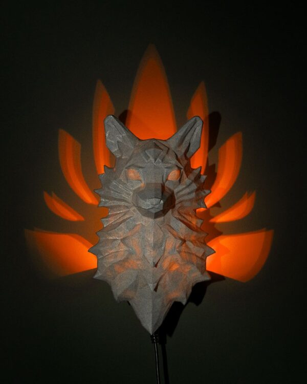 Nine Tailed Fox Wall Light